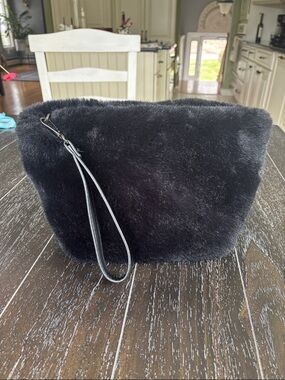 Black Faux Fur Bag